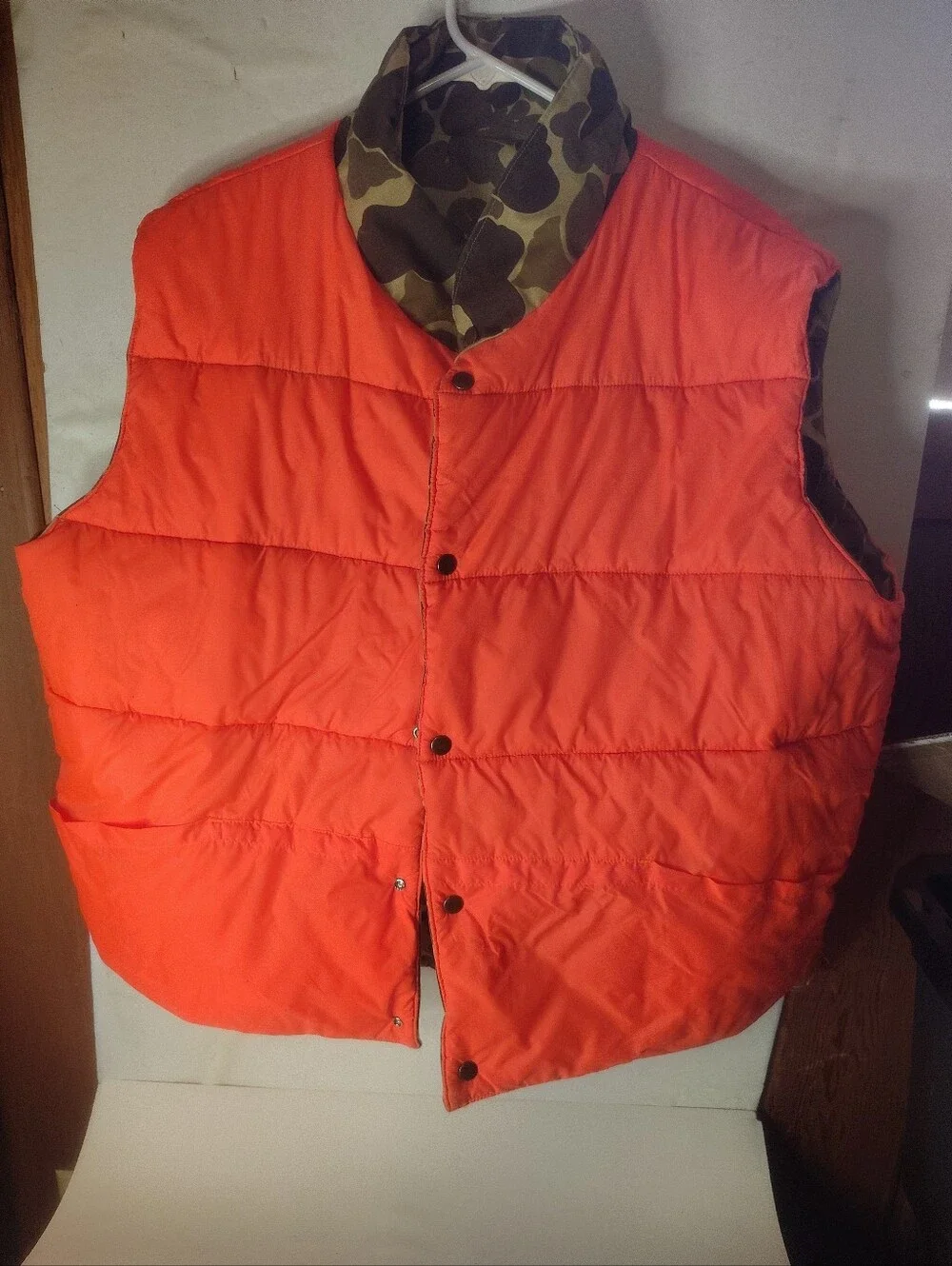 Mount'n Prairie Reversible Camo / Blaze Orange InsulatedHunting Vest Size XXL